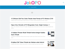 Tablet Screenshot of jokopo.com